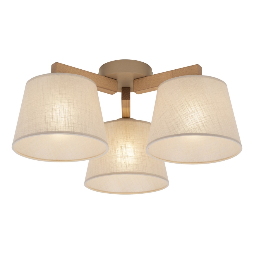 BRILAGI - LED Surface-mounted chandelier LATTE SABIA 3xE27/15W/230V pine/beige