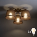 BRILAGI - LED Surface-Mounted Chandelier LATTE SABIA 3xE27/15W/230V pine/brown