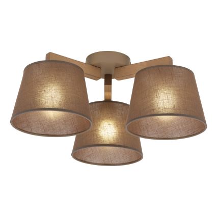 BRILAGI - LED Surface-Mounted Chandelier LATTE SABIA 3xE27/15W/230V pine/brown