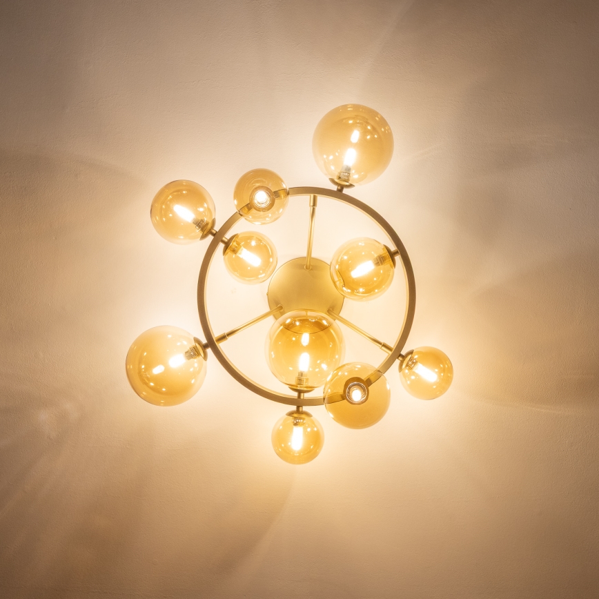 Brilagi - LED Surface-mounted chandelier MILLA 10xG9/3W/230V gold