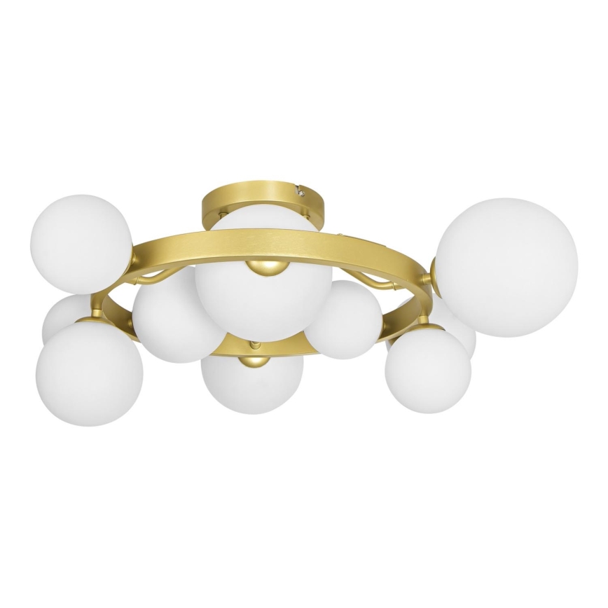 Brilagi - LED Surface-mounted chandelier MILLA 10xG9/3W/230V gold/white