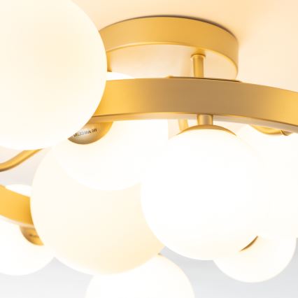 Brilagi - LED Surface-mounted chandelier MILLA 10xG9/3W/230V gold/white