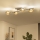 Brilagi - LED Surface-Mounted Chandelier MILLA 4xG9/3W/230V Black Chrome/Gold