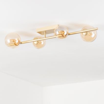 Brilagi - LED Surface-mounted chandelier MILLA 4xG9/3W/230V gold