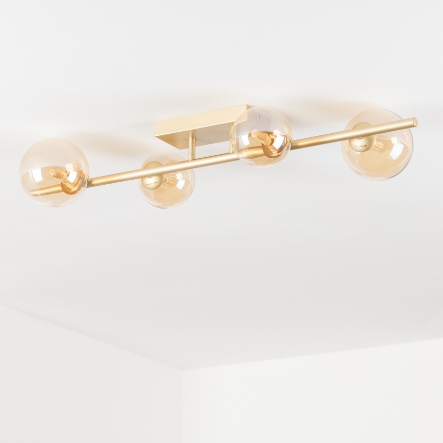 Brilagi - LED Surface-mounted chandelier MILLA 4xG9/3W/230V gold