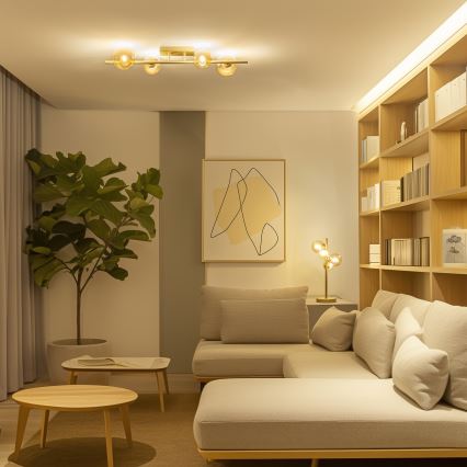 Brilagi - LED Surface-mounted chandelier MILLA 4xG9/3W/230V gold