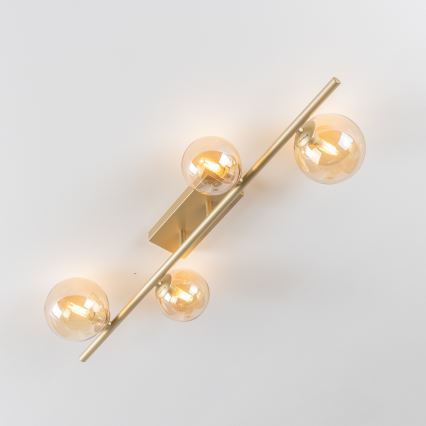 Brilagi - LED Surface-mounted chandelier MILLA 4xG9/3W/230V gold
