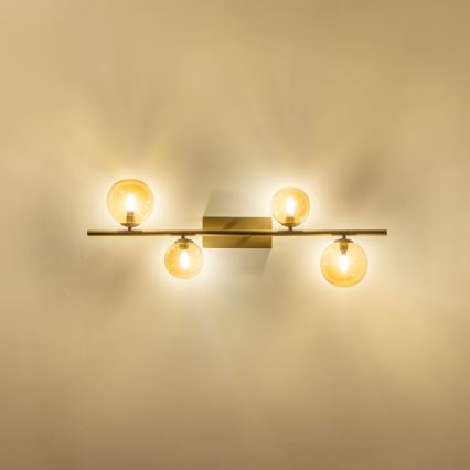 Brilagi - LED Surface-mounted chandelier MILLA 4xG9/3W/230V gold