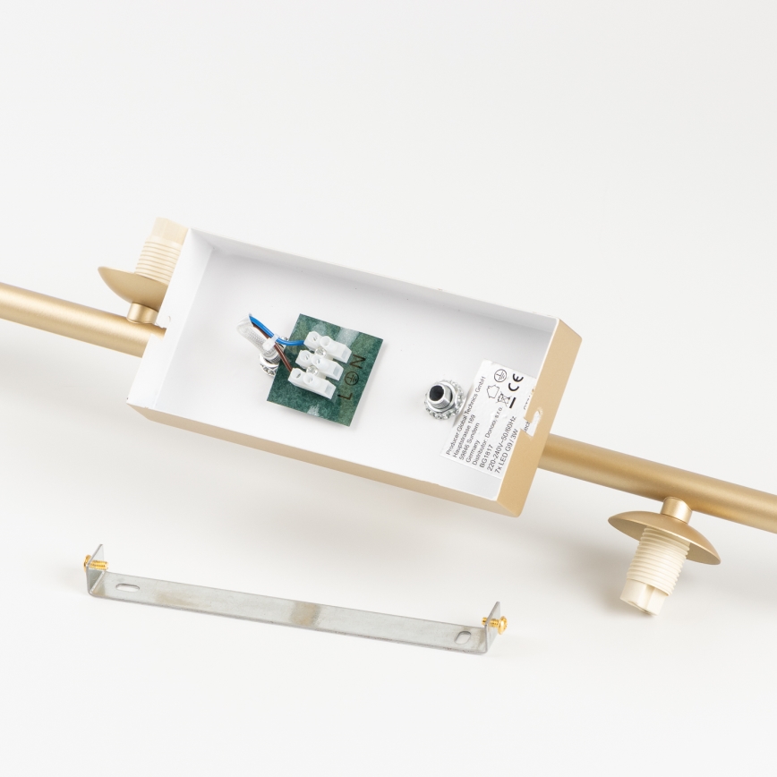 Brilagi - LED Surface-mounted chandelier MILLA 4xG9/3W/230V gold/smoky