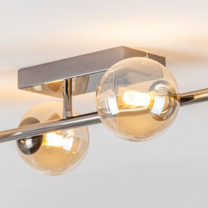 Brilagi - LED Surface-mounted chandelier MILLA 4xG9/3W/230V shiny chrome/gold