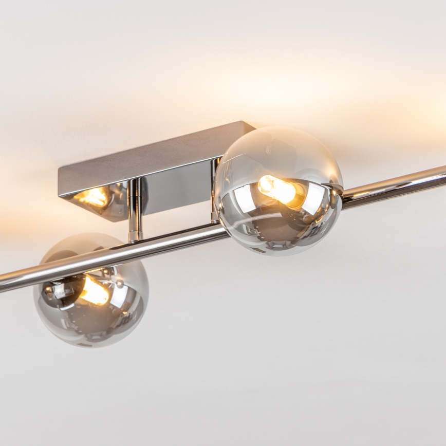 Brilagi - LED Surface-mounted chandelier MILLA 4xG9/3W/230V shiny chrome/smoky