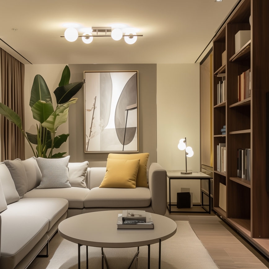 Brilagi - LED Surface-mounted chandelier MILLA 4xG9/3W/230V shiny chrome/white