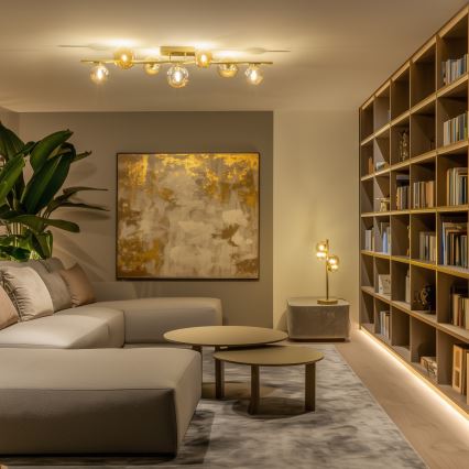 Brilagi - LED Surface-mounted chandelier MILLA 7xG9/3W/230V gold