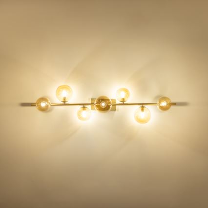 Brilagi - LED Surface-mounted chandelier MILLA 7xG9/3W/230V gold