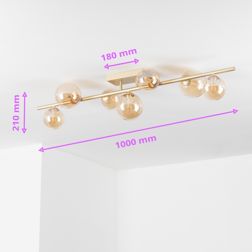 Brilagi - LED Surface-mounted chandelier MILLA 7xG9/3W/230V gold