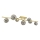 Brilagi - LED Surface-mounted chandelier MILLA 7xG9/3W/230V gold/smoky