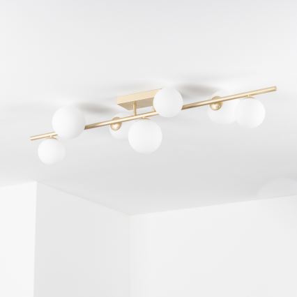 Brilagi - LED Surface-mounted chandelier MILLA 7xG9/3W/230V gold/white