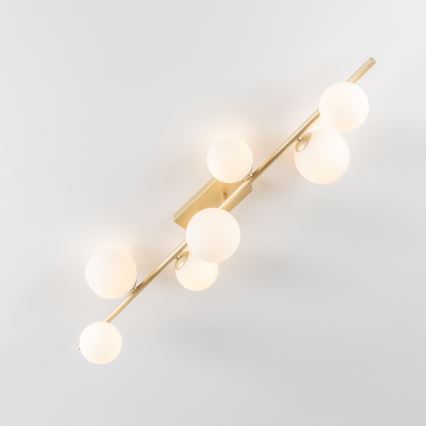 Brilagi - LED Surface-mounted chandelier MILLA 7xG9/3W/230V gold/white