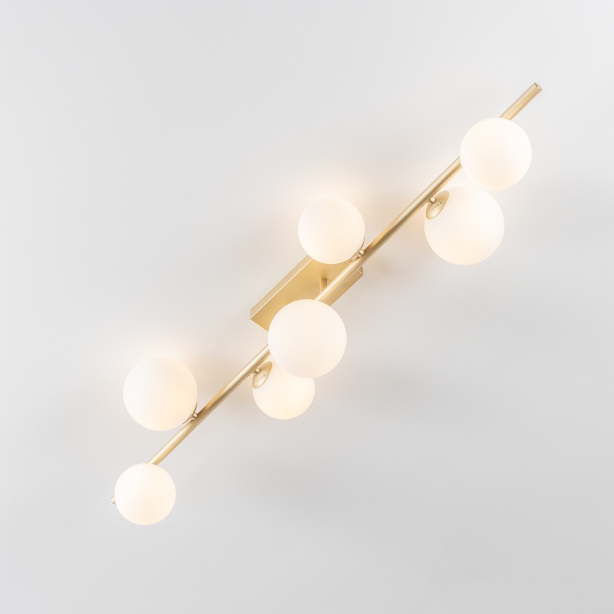 Brilagi - LED Surface-mounted chandelier MILLA 7xG9/3W/230V gold/white