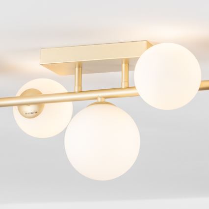 Brilagi - LED Surface-mounted chandelier MILLA 7xG9/3W/230V gold/white