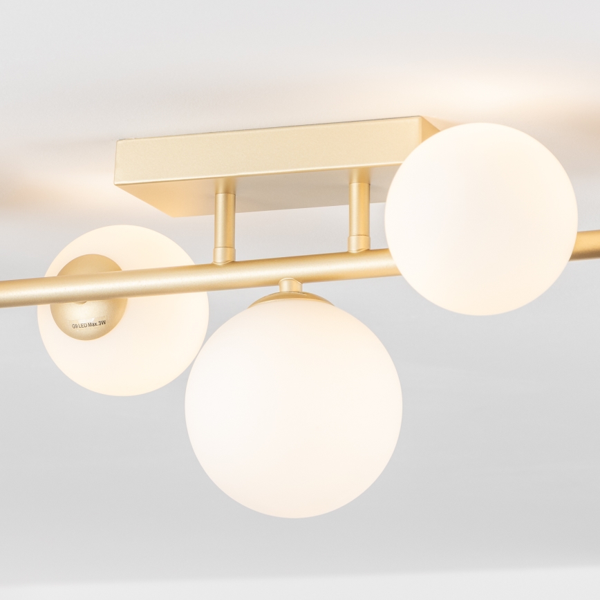 Brilagi - LED Surface-mounted chandelier MILLA 7xG9/3W/230V gold/white
