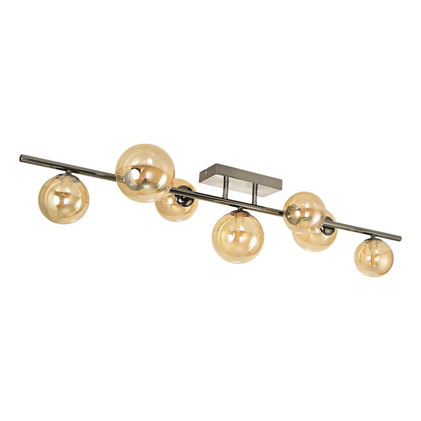 Brilagi - LED Surface-mounted chandelier MILLA 7xG9/3W/230V shiny chrome/gold