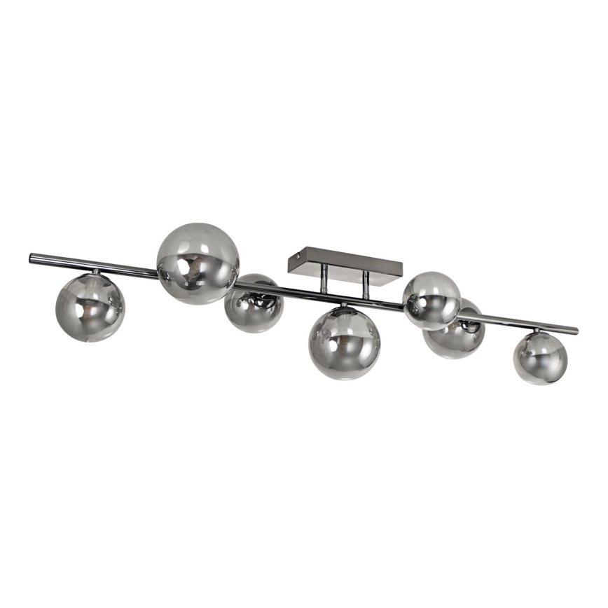 Brilagi - LED Surface-mounted chandelier MILLA 7xG9/3W/230V shiny chrome/smoky
