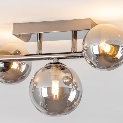 Brilagi - LED Surface-mounted chandelier MILLA 7xG9/3W/230V shiny chrome/smoky