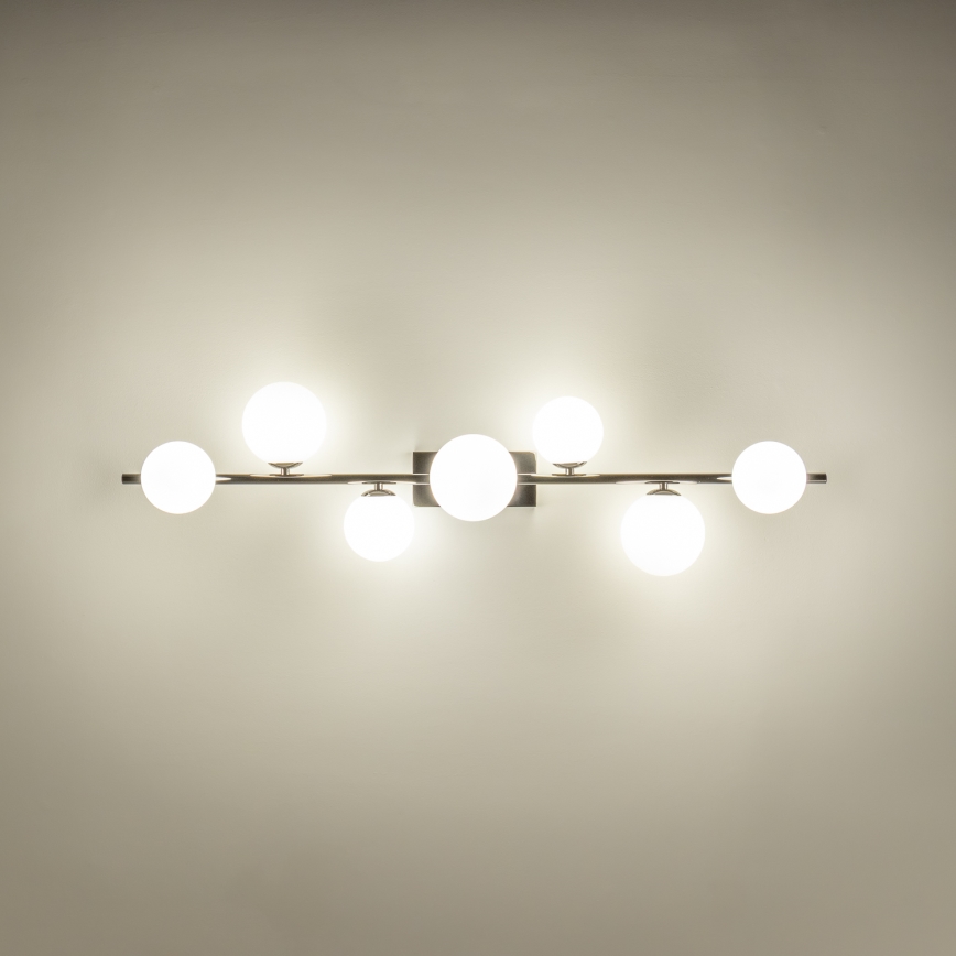 Brilagi - LED Surface-mounted chandelier MILLA 7xG9/3W/230V shiny chrome/white