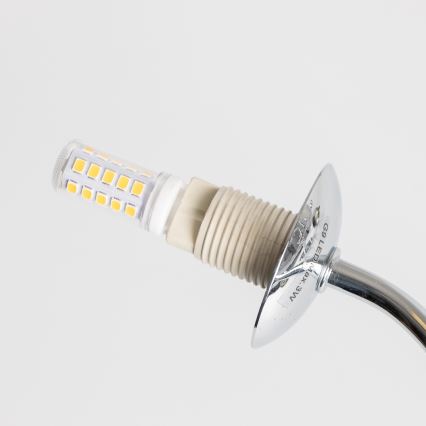 Brilagi - LED Surface-Mounted Chandelier MISTEL 15xG9/3W/230V Black Chrome/Smoked Glass