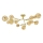 Brilagi - LED Surface-mounted chandelier MISTEL 15xG9/3W/230V gold