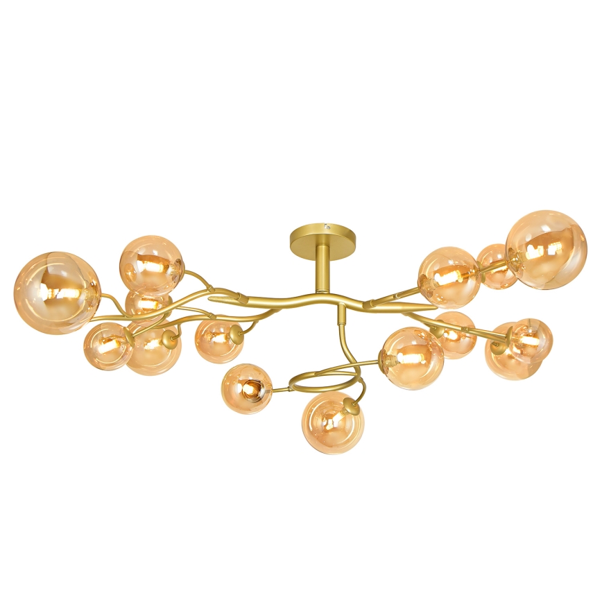 Brilagi - LED Surface-mounted chandelier MISTEL 15xG9/3W/230V gold