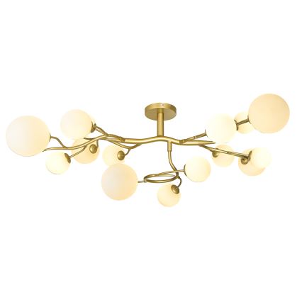 Brilagi - LED Surface-mounted chandelier MISTEL 15xG9/3W/230V gold/white