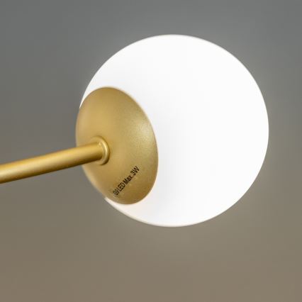 Brilagi - LED Surface-mounted chandelier MISTEL 15xG9/3W/230V gold/white