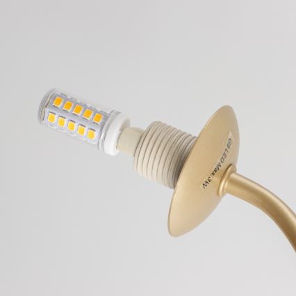 Brilagi - LED Surface-mounted chandelier MISTEL 15xG9/3W/230V gold/white