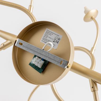 Brilagi - LED Surface-mounted chandelier MISTEL 15xG9/3W/230V gold/white