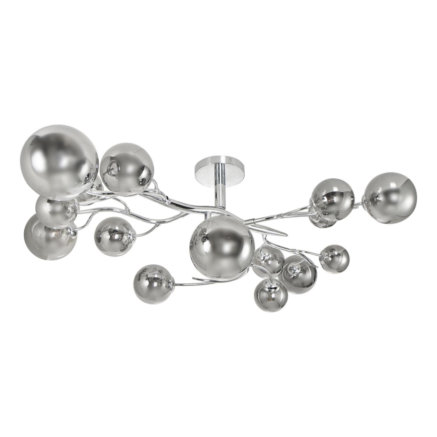 Brilagi - LED Surface-mounted chandelier MISTEL 15xG9/3W/230V shiny chrome/smoky