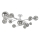 Brilagi - LED Surface-mounted chandelier MISTEL 15xG9/3W/230V shiny chrome/smoky