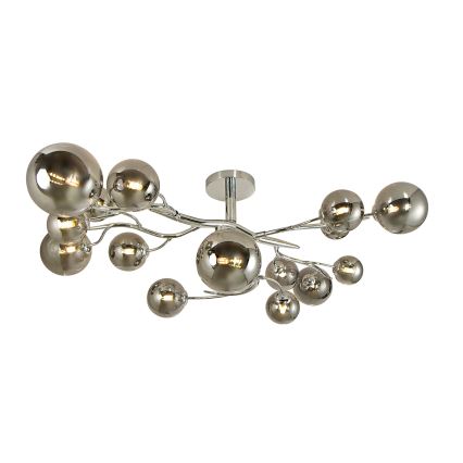 Brilagi - LED Surface-mounted chandelier MISTEL 15xG9/3W/230V shiny chrome/smoky