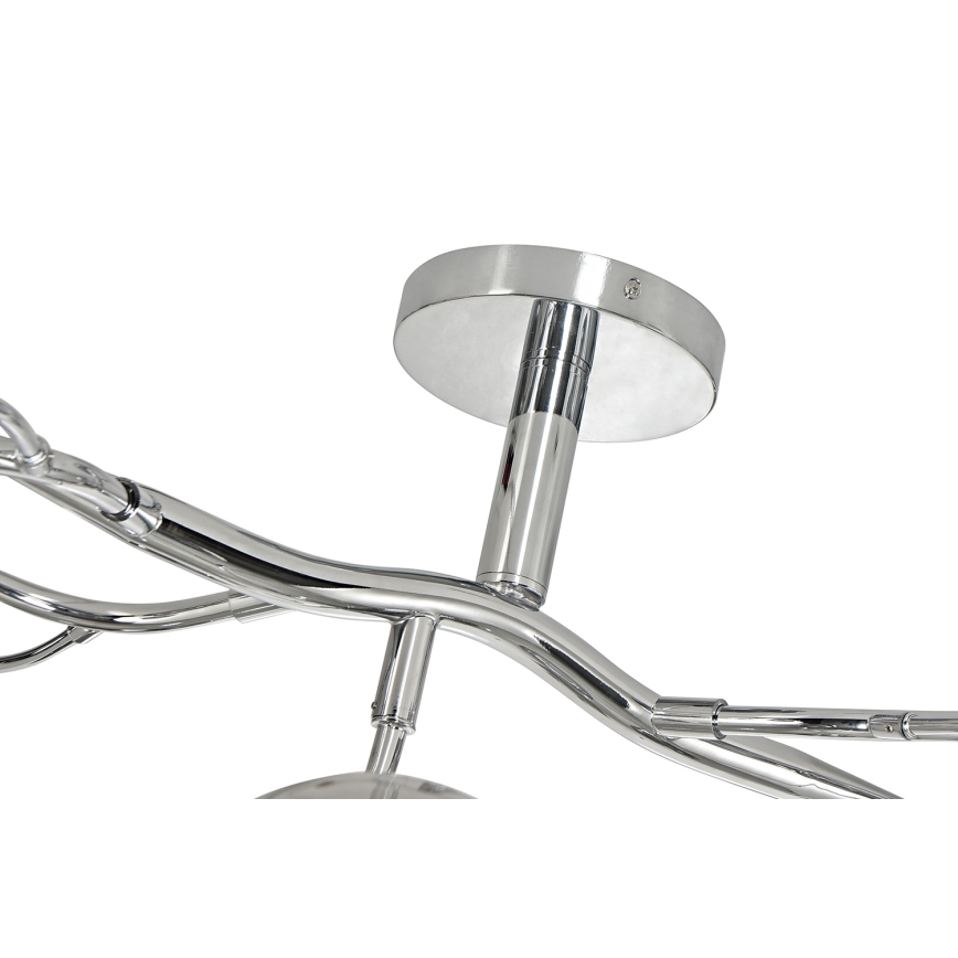 Brilagi - LED Surface-mounted chandelier MISTEL 15xG9/3W/230V shiny chrome/smoky