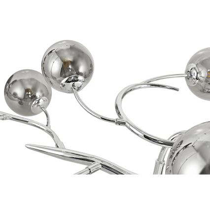 Brilagi - LED Surface-mounted chandelier MISTEL 15xG9/3W/230V shiny chrome/smoky