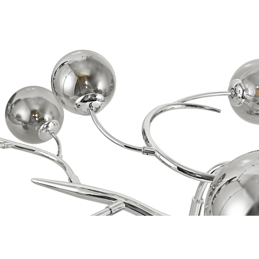 Brilagi - LED Surface-mounted chandelier MISTEL 15xG9/3W/230V shiny chrome/smoky