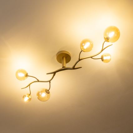 Brilagi - LED Surface-mounted chandelier MISTEL 6xG9/3W/230V gold