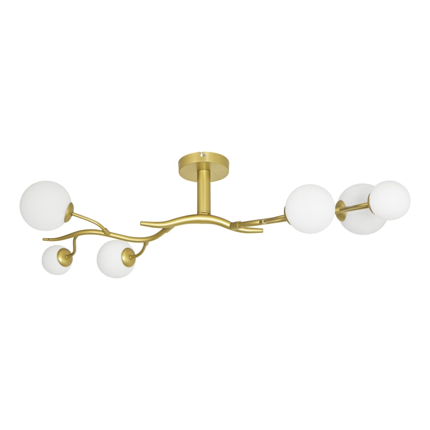 Brilagi - LED Surface-mounted chandelier MISTEL 6xG9/3W/230V gold/white