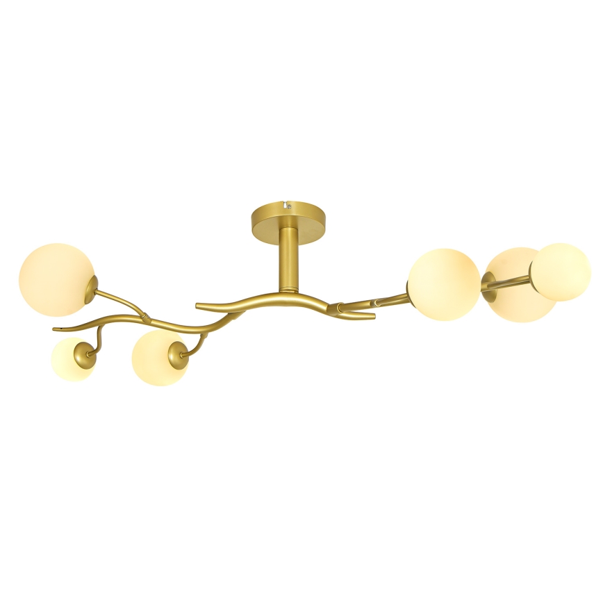 Brilagi - LED Surface-mounted chandelier MISTEL 6xG9/3W/230V gold/white