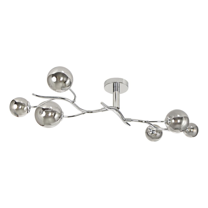 Brilagi - LED Surface-mounted chandelier MISTEL 6xG9/3W/230V shiny chrome/smoky