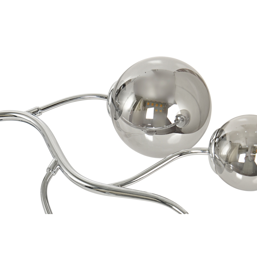 Brilagi - LED Surface-mounted chandelier MISTEL 6xG9/3W/230V shiny chrome/smoky