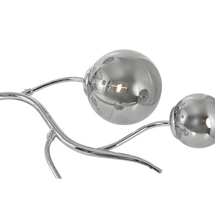 Brilagi - LED Surface-Mounted Chandelier MISTEL 9xG9/3W/230V black chrome/smoked