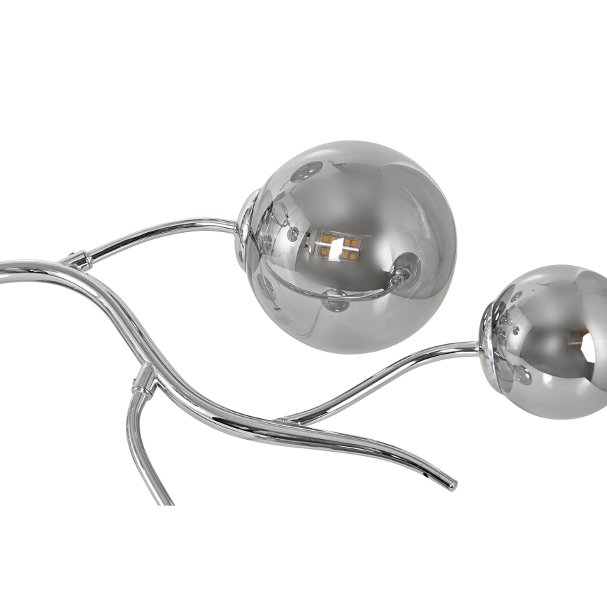 Brilagi - LED Surface-Mounted Chandelier MISTEL 9xG9/3W/230V black chrome/smoked