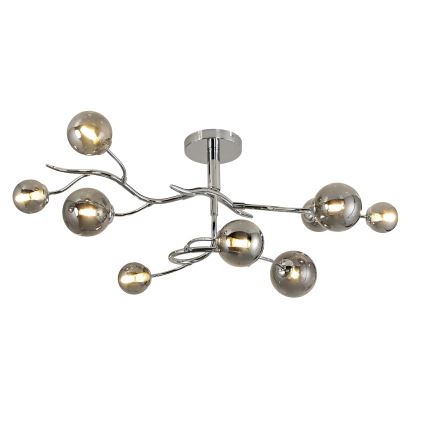 Brilagi - LED Surface-mounted chandelier MISTEL 9xG9/3W/230V shiny chrome/smoky